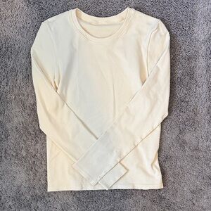 Cream Long Sleeve Shirt